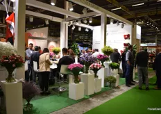 Busy at the Turkish Fowers booth.